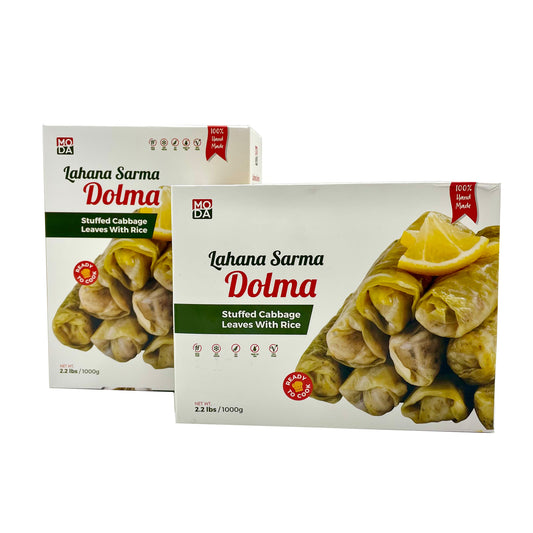 Moda Dolma Stuffed Cabbage Leaves w Rice 2.2 Lbs ( 1000 Gr )