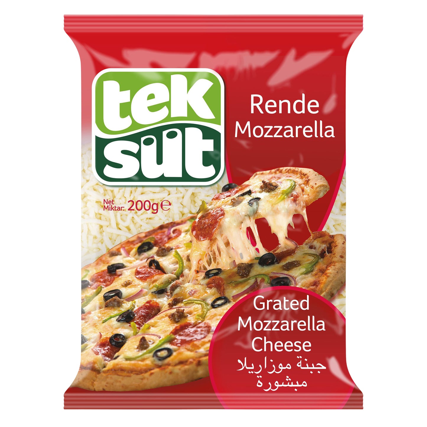 Teksut Grated Mozzarella Cheese 200 gr