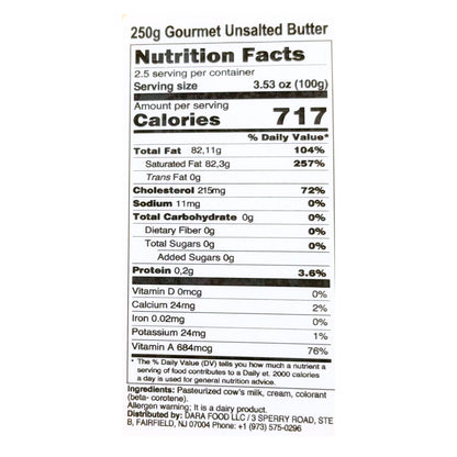 Kebir Gurme Traditional Butter Unsalted 250 Gr