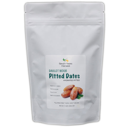 !Seven Years Harvest Pitted Dates - 1 Lb (454 Gr)