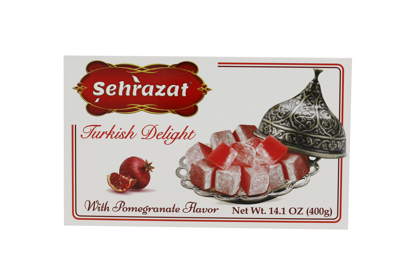 Sehrazat Turkish Delight W Pomegranate 14.1 oz (400 g)