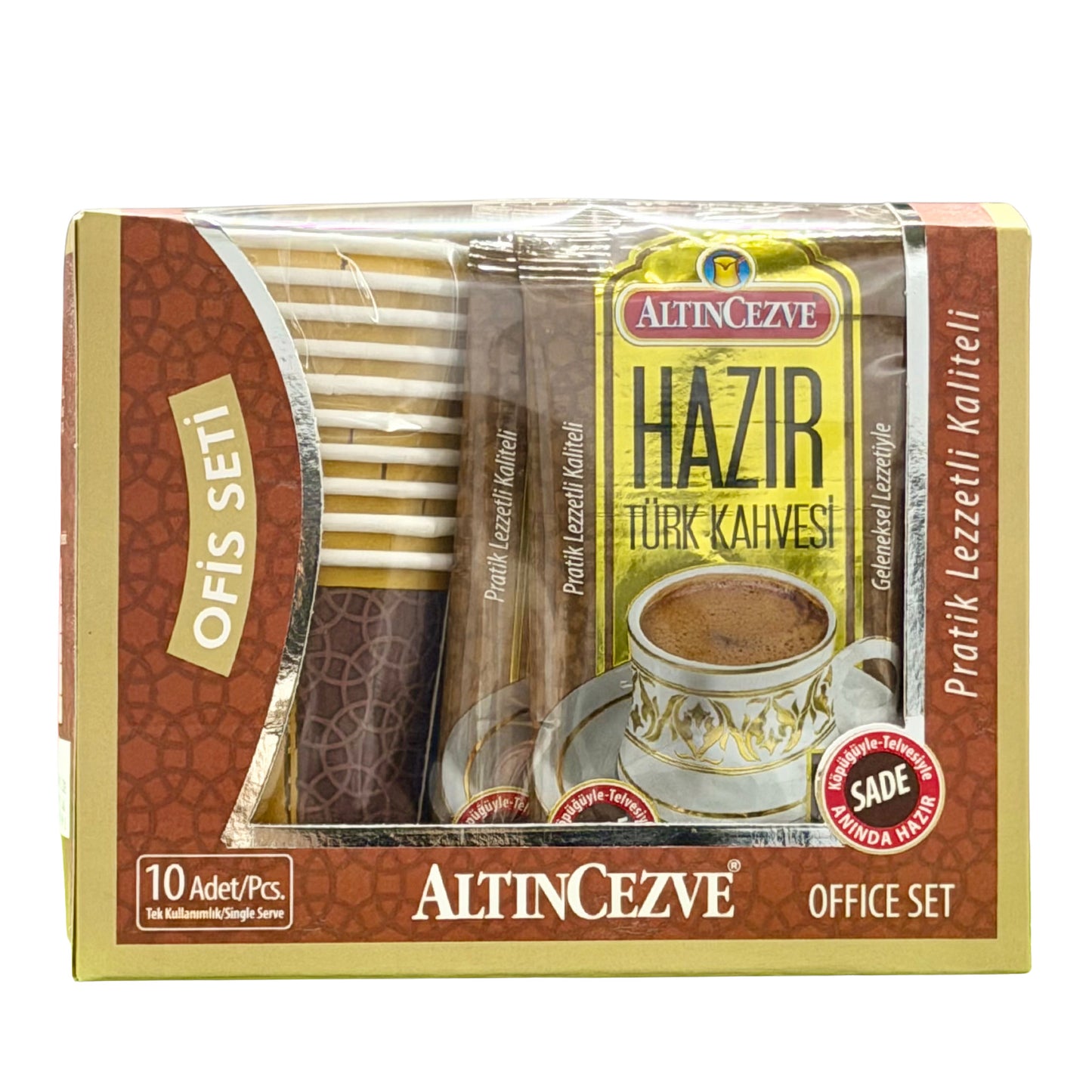 Altincezve Ready Turkish Coffee No Sugar 7gx10