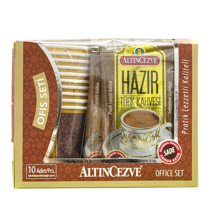 Altincezve Ready Turkish Coffee No Sugar 7gx10