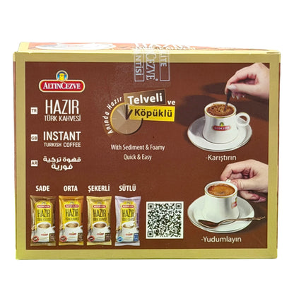 Altincezve Ready Turkish Coffee No Sugar 7gx10