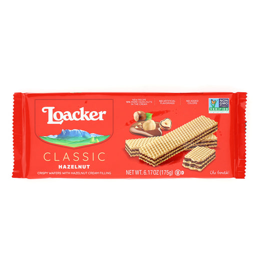 Loacker Classic Hazelnut Wafers 6.17 Oz (175 Gr)