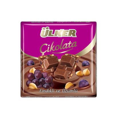 Ulker Square Grape Hazelnut Chocolate  60 g
