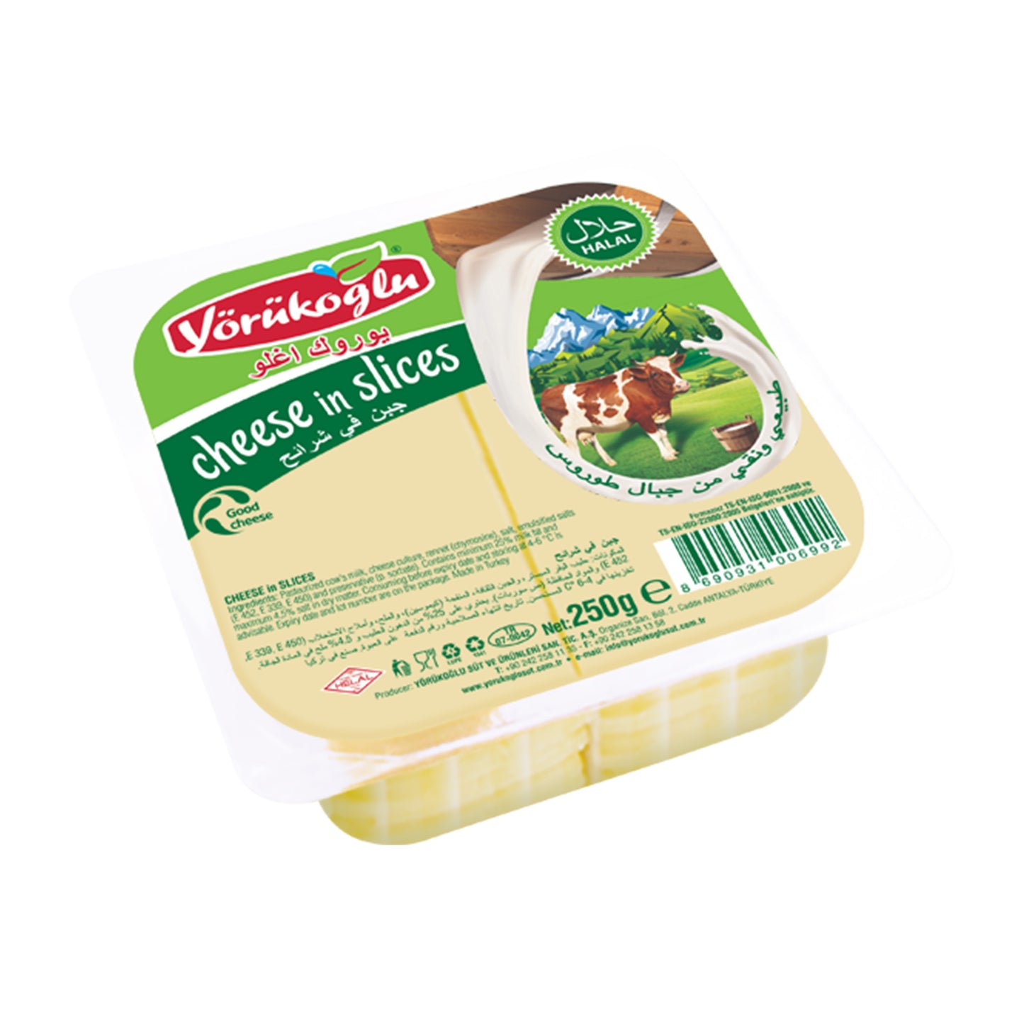 Yorukoglu Slice Toast Cheese 250 gr