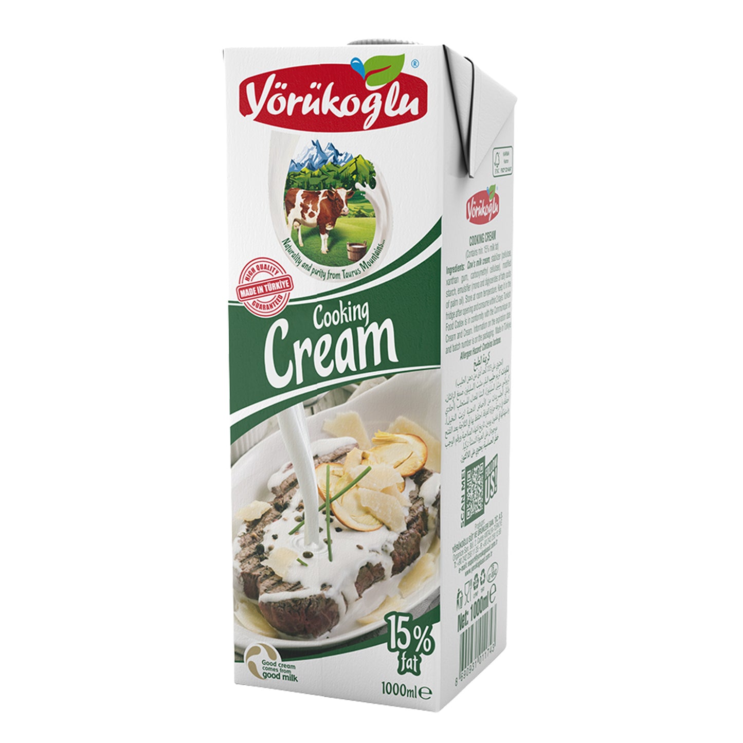 Yorukoglu Cooking Cream %15 Fat 200 ml