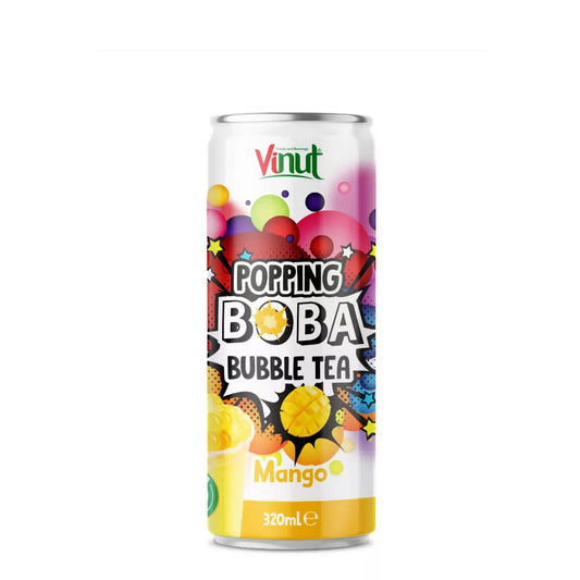 Vinut Popping Boba Bubble Tea Mango 320 ml