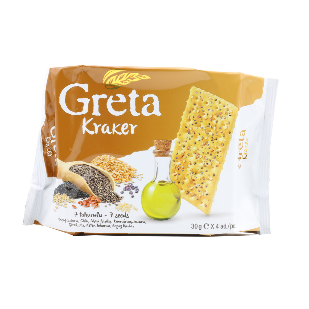 Greta Cracker 7 Seeds 4x30 Gr (120 Gr) Qualita Food Store