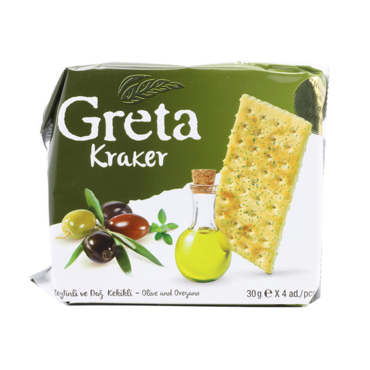 !Greta Cracker Olive And Oregano 4x30 Gr